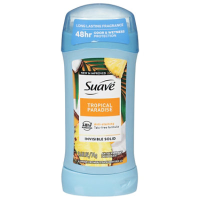 Suave Invisible Solid Deodorant Tropical Paradise 2.6 Fo - 2.6 FZ