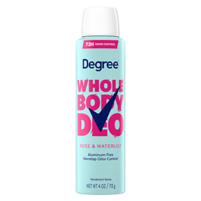 Degree Deodorant Spray Rose & Waterlilly 4 Fo - 4 FZ - Image 1