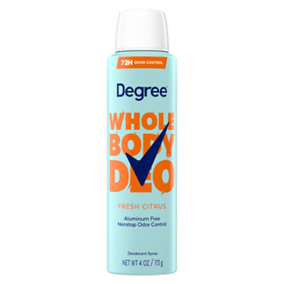Degree Deodorant Spray Fresh Citrus - 4 FZ - Image 1