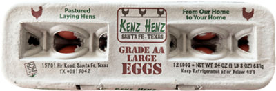 Kenz Henz Large All-natural Pastured Eggs, 12 Ct - 12 CT - Image 1