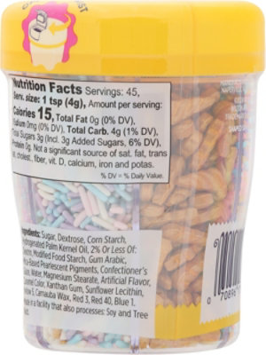 Wilton Sprinkle Unicorn Tall 6cell - 6.3 OZ - Image 5