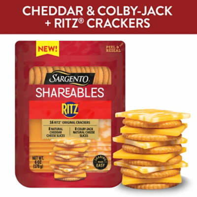 Sargento Shareables Ritz Cracker With Cheddar And Colby Jack Cheese Tray - 6 OZ - Image 1
