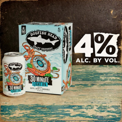 Dogfish Head  30 Minute Light Ipa - 12-12 FZ - Image 3