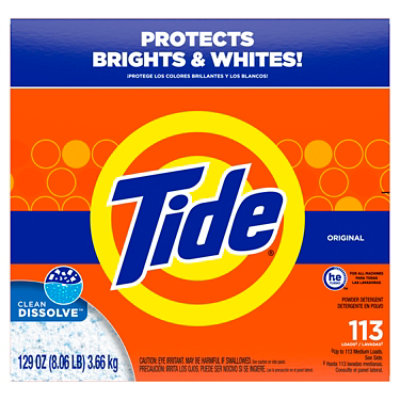 Tide Powder Laundry Detergent, Original Scent - 129 Oz - Image 8