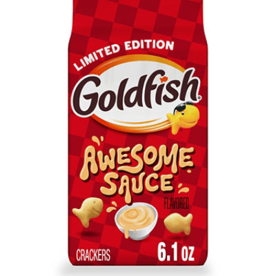 Goldfish Awesome Sauce Flavored Baked Snack Crackers - 6.1 Oz