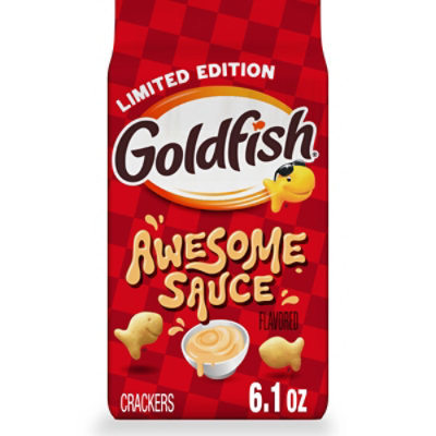Goldfish Awesome Sauce Flavored Baked Snack Crackers - 6.1 Oz - Image 1