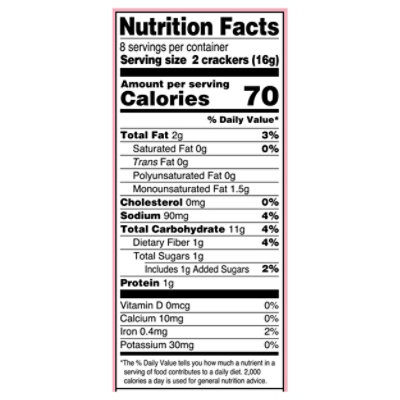 Back To Nature Crackers Pink Himalayan Sea Salt 5oz - 5 OZ - Image 3