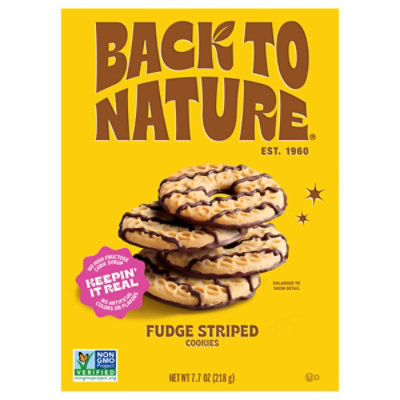 Back To Nature Cookies Fudge Striped 7.7oz - 7.7 OZ - Image 2