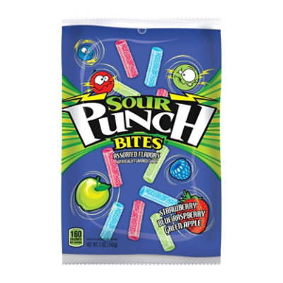 Sour Punch  5 oz Bites Assorted Candy - Case of 12 - Image 1