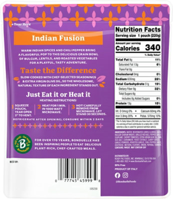 Bonduelle Lunch Bowls Indian Fusion - 7.8 Oz - Image 7