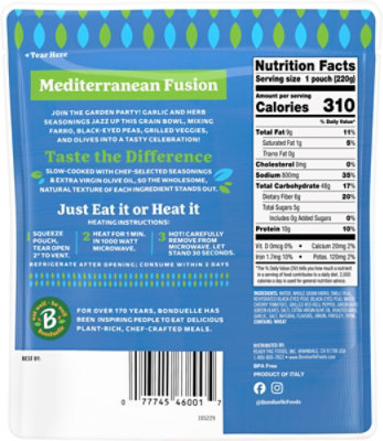 Bonduelle Lunch Bowls  Mediterranean Fusion - 7.8 Oz - Image 7