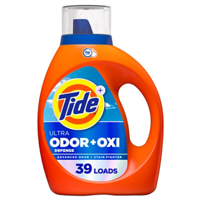 Tide Ultra Odor Defense Plus Oxi Liquid Laundry Detergent - 55 Fl. Oz.