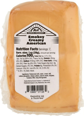 Sunrise Creamery Cheese Amercn Smokoy Creamy - 7 OZ - Image 5