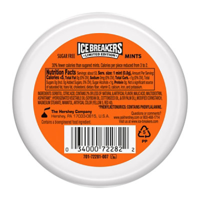 ICE BREAKERS Orange Cream Pop Sugar Free Mints Tin - 1.5 OZ - Image 2
