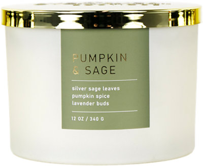 Overjoyed Boutique Frosted Candle Pumpkin Sage - Each - Image 1