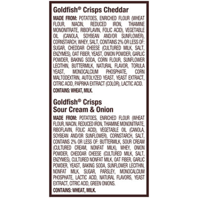 Pepperidge Farms Goldfish Crisps Variety Pack - 9 Count - Image 3