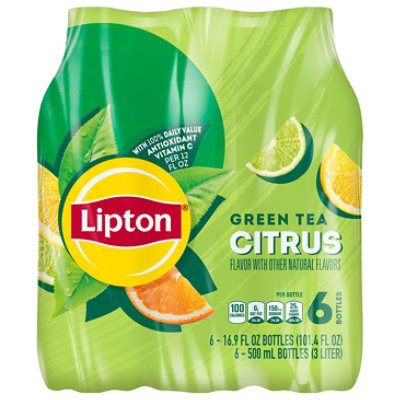 Lipton Green Tea Citrus 6-16.9fz - 6-16.9 FZ - Image 1