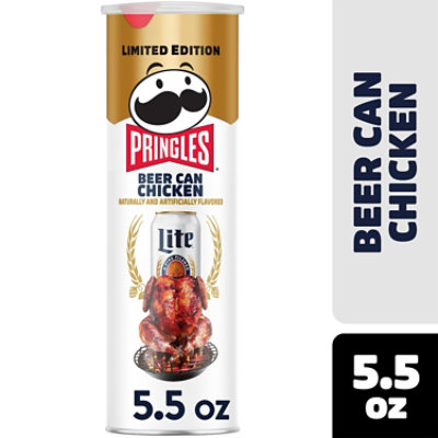 Pringles Beer Can Chicken Crisps Chips - 5.5 Oz - Image 1