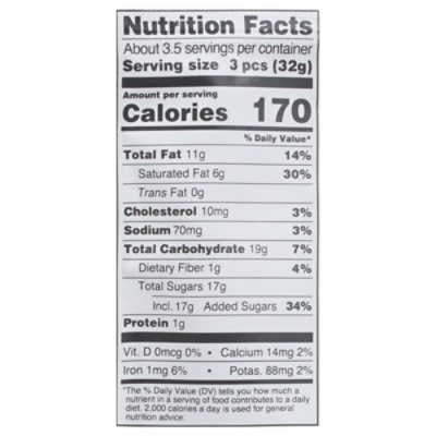 Dark Choc Cin Toffee Square - 4.4 OZ - Image 4