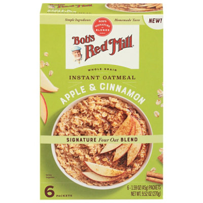 Bobs Red Mill Oatmeal Instant Apple Cinnamon - 9.52 OZ - Image 2