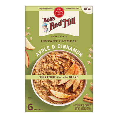 Bobs Red Mill Oatmeal Instant Apple Cinnamon - 9.52 OZ - Image 1