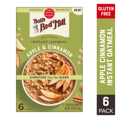 Bobs Red Mill Oatmeal Instant Apple Cinnamon - 9.52 OZ - Image 2