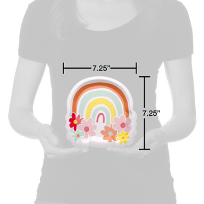 American Greetings Rainbow 7" Birthday Paper Plates - 10 Count - Image 2