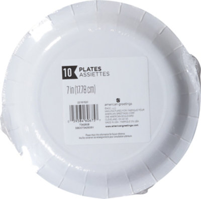 American Greetings  7 Inch Birthday Dessert Plates Colorful Circle Balloon Design 10 Count - Each - Image 6