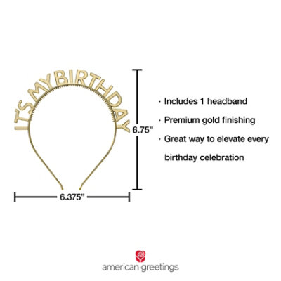 American Greetings Birthday Celebration Headband Its My Birthday - Each - Image 4