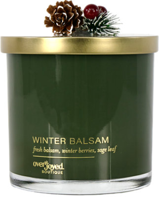 Overjoyed Boutique Greenery Lid Candle Green - Each - Image 1