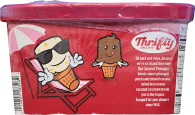 Thrifty Coconut Pineapple Ice Cream - 48 Fl. Oz. - Image 5