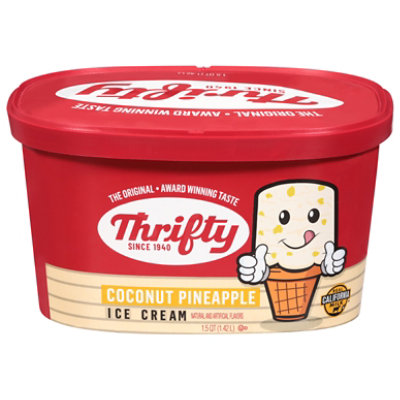 Thrifty Coconut Pineapple Ice Cream - 48 Fl. Oz. - Image 1