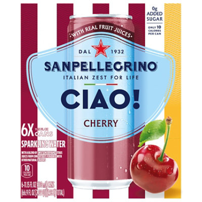 S Pellegrino Ciao Cherry 6-330ml - 6-330 ML - Image 1