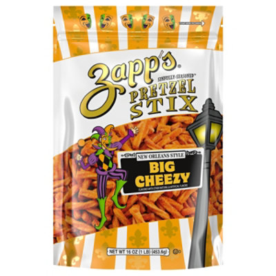 Zapps Pretzels Stix Big Cheezy 16oz - 16 OZ - Image 2