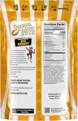 Zapps Pretzels Stix Big Cheezy 16oz - 16 OZ - Image 5