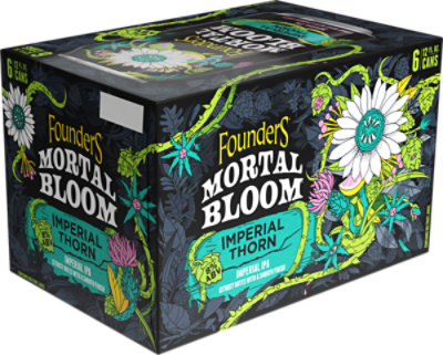 Founders Mortal Bloom Imperial Ipa - 19.2 FZ - Image 2
