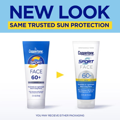 Coppertone Sport Face Spf 60 Lotion 2.5floz - 2.5 FZ - Image 2