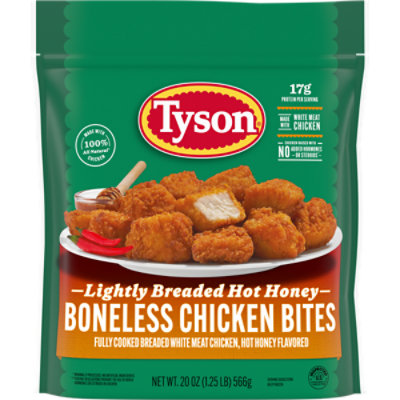 Tyson Frozen Lightly Breaded Hot Honey Boneless Chicken Bites - 20 Oz - Image 1