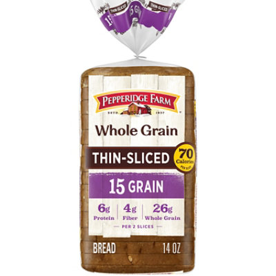 Pepperidge Farm Whole Grain Thin Sliced 15 Grain Bread - 14 OZ