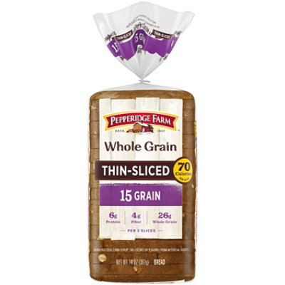 Pepperidge Farm Whole Grain Thin Sliced 15 Grain Bread - 14 OZ - Image 1