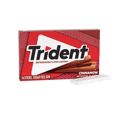 Trident Cinnamon Sugar Free Gum - 14 Count - Image 2
