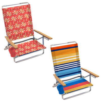 ShelterLogic Reds Aluminum Beach Chair Styles May Vary - Each - Image 1
