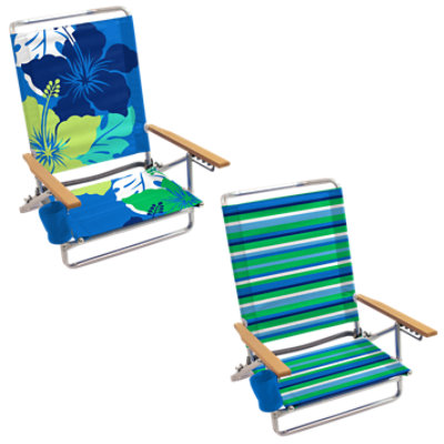 ShelterLogic Blues Aluminum Beach Chair Styles May Vary - Each - Image 1