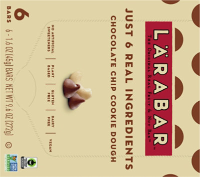Larabar Chocolate Chip Cookie Dough 6-1.6oz - 6-1.6 OZ - Image 5