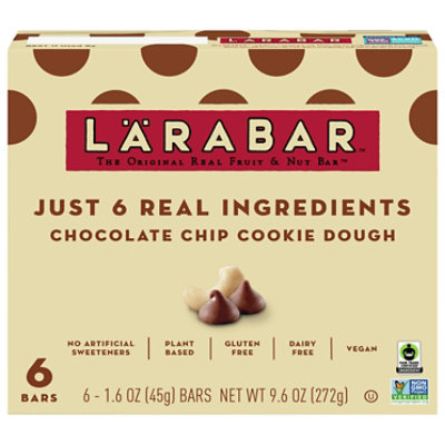 Larabar Chocolate Chip Cookie Dough 6-1.6oz - 6-1.6 OZ - Image 1