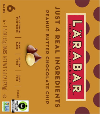 Larabar Chocolate Chip Peanut Butter 6-1.6oz - 6-1.6 OZ - Image 5