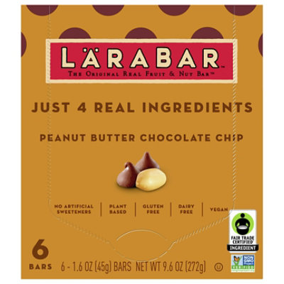 Larabar Chocolate Chip Peanut Butter 6-1.6oz - 6-1.6 OZ - Image 1