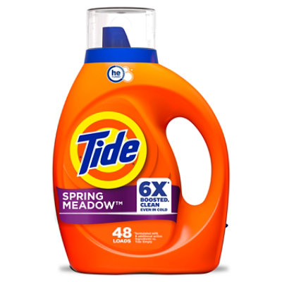 Tide He Liquid Laundry Detergent Spring Meadow - 63 Fl. Oz.