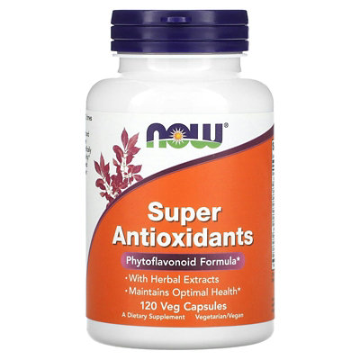 NOW Foods Super Antioxidants, 120 Veg Capsules - Image 1