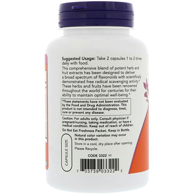 NOW Foods Super Antioxidants, 120 Veg Capsules - Image 3